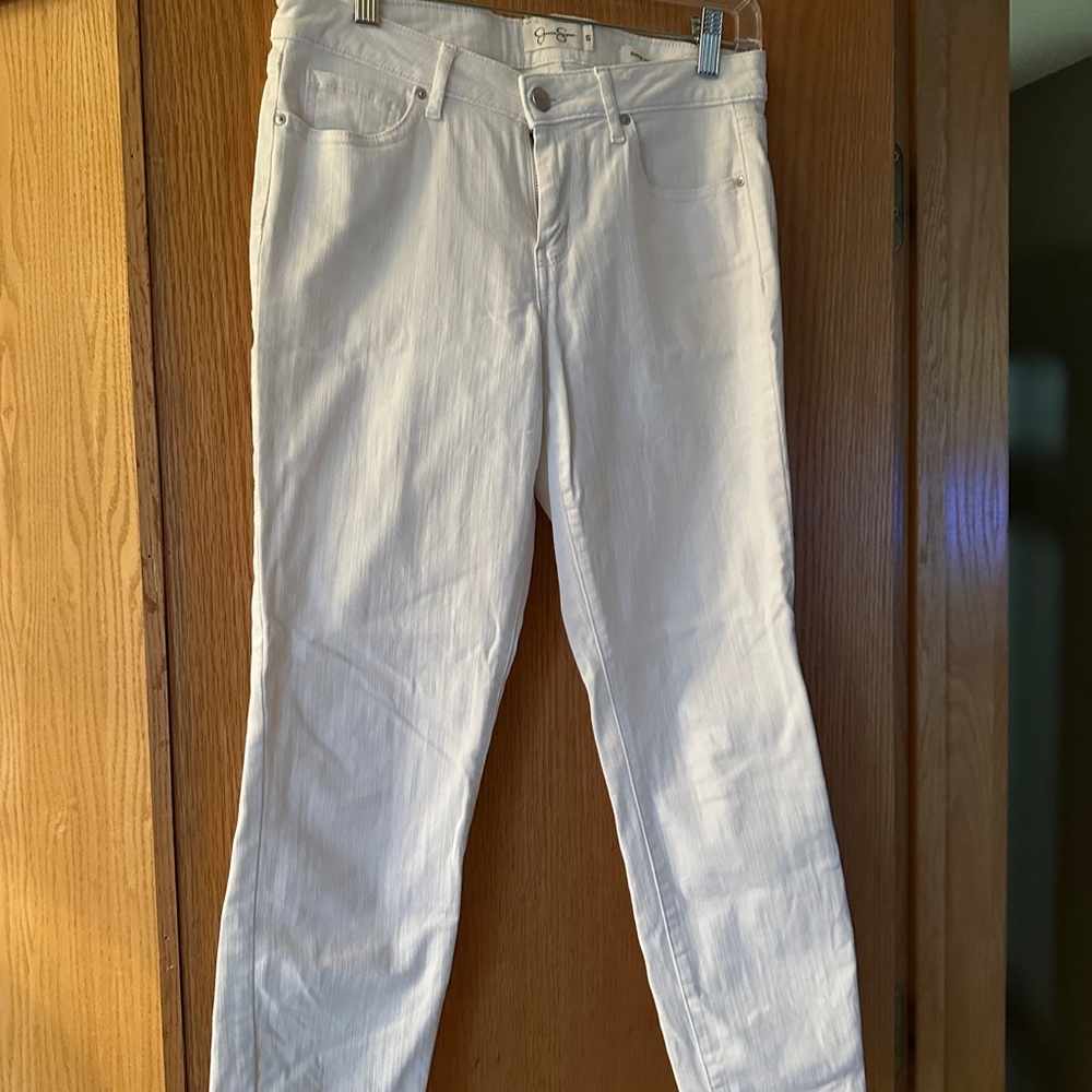 Jessica Simpson Women's Straight Leg White Jeans